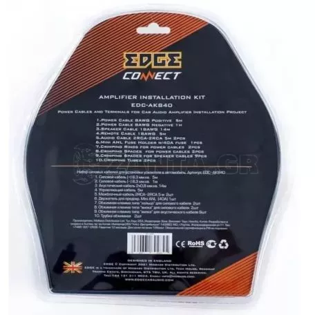 Κιτ Καλωδίων Για Ενισχυτή Edge ΕDC-ΑΚ840 8 ΑWG 