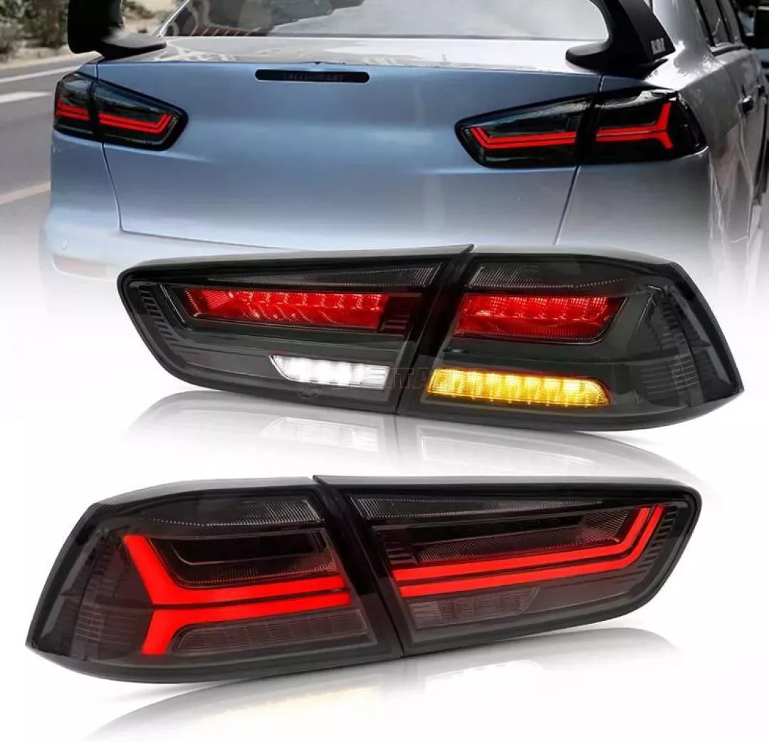 Πισινά Φανάρια Set Για Mitsubishi Lancer X 08-17 Led Bar Φιμέ VLAND