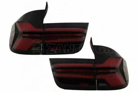 Πισινά Φανάρια Set Για Bmw X5 E70 07-13 Led Bar Upgrade to G05 LCI Look Smoke 