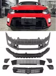 Μπροστινός Προφυλακτήρας Για VW Polo 6R (2009-2017) WRC Look Με Μάσκα 