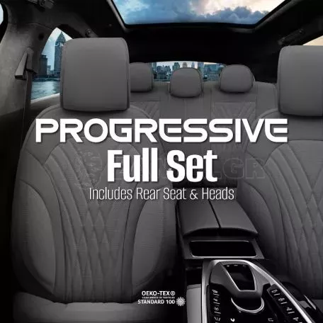 Καλύμματα Αυτοκινήτου Otom Progressive Design Universal Full Δερματίνη Σετ Εμπρός / Πίσω 11 Τεμαχίων Γκρι ΡRG-103 