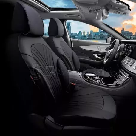 Καλύμματα Αυτοκινήτου Otom Progressive Design Universal Full Δερματίνη Σετ Εμπρός / Πίσω 11 Τεμαχίων Μαύρο PRG-101 