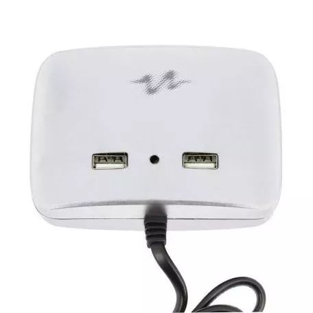 Προέκταση Αναπτήρα Τριπλή Με Δύο Usb Άσπρο Pulse Mobile MLS511W 