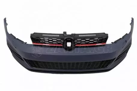 Μπροστινός Προφυλακτήρας Για VW Golf VII (7) 13-17 Upgrade to GTI 7.5 Look 17-19 Σετ Με Μάσκα & Led Προβολείς 