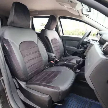 Καλύμματα Αυτοκινήτου Otom Custom Fit Για Dacia Duster 2018-2021 Sued / Rachel / Δερματίνη Σετ Εμπρός / Πίσω 15 Τεμαχίων Μαύρο 34015_ONKY_LD 