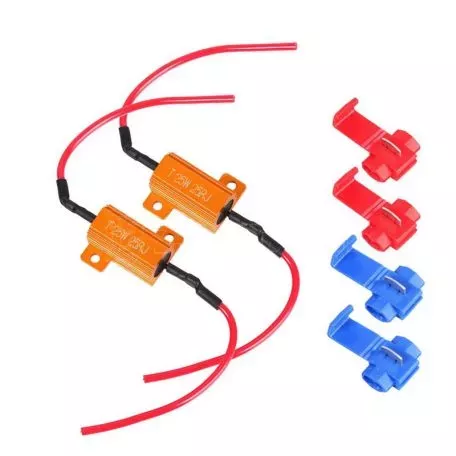 Αντίσταση Canceller Canbus 25Watt 25Ohm Χρυσή 1 Τεμάχιο 