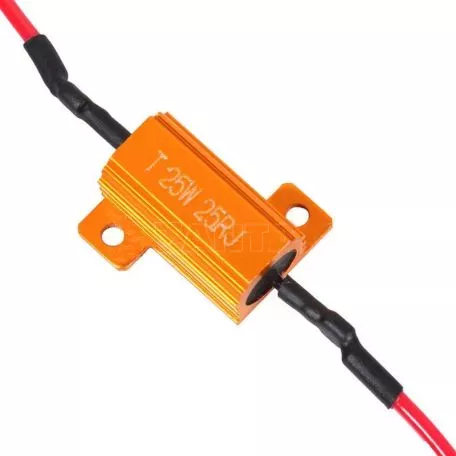 Αντίσταση Canceller Canbus 25Watt 25Ohm Χρυσή 1 Τεμάχιο 
