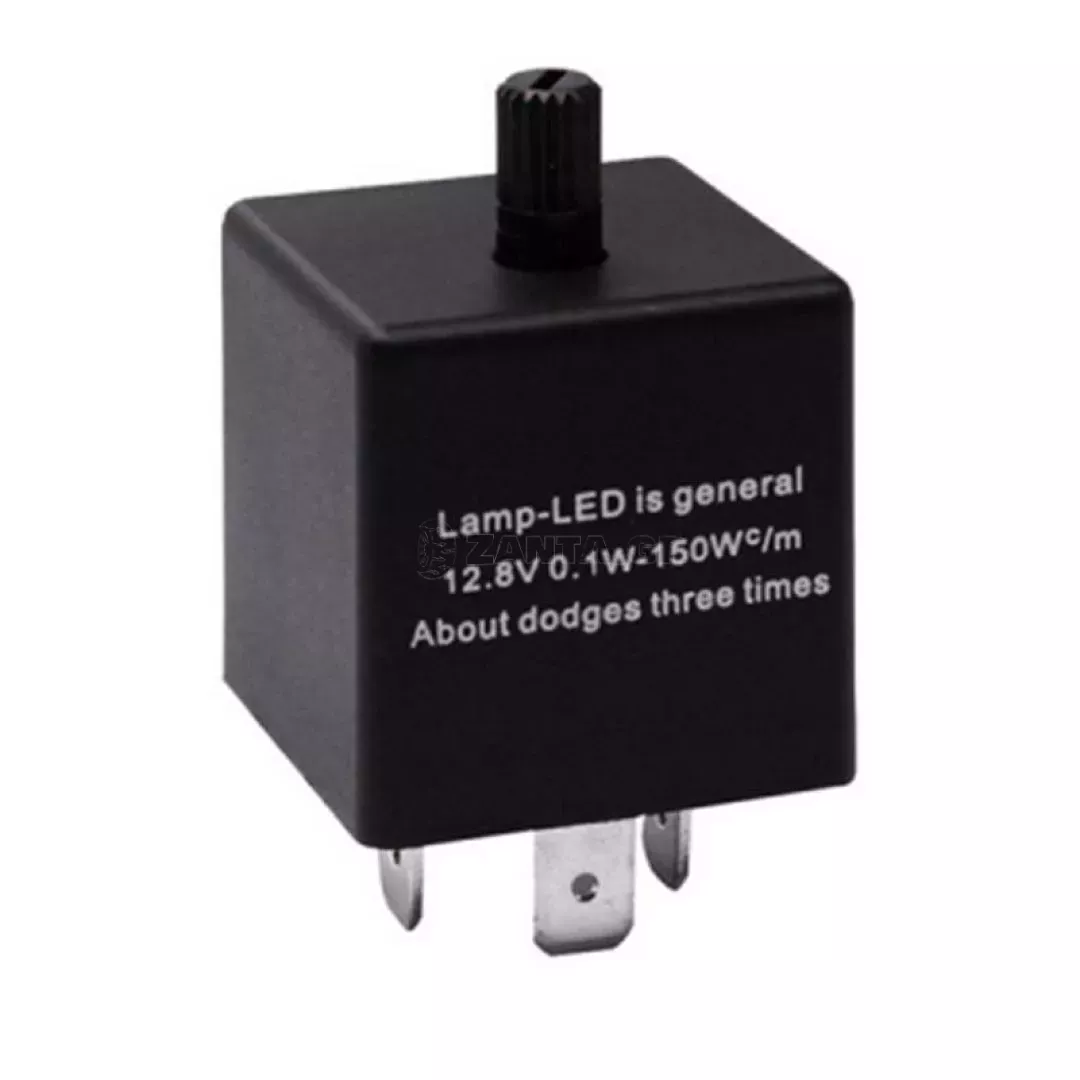 Ρελέ Αυτοκινήτου Flasher Για Led 12 Volt Ρυθμιζόμενο (Positive Connection) 0.02A-20A CF13KT 1 Τεμάχιο