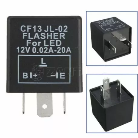 Ρελέ Αυτοκινήτου Flasher Για Led 12 Volt (Positive Connection) 0.02A-20A  CF13 JL-02 1 Τεμάχιο 
