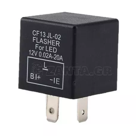 Ρελέ Αυτοκινήτου Flasher Για Led 12 Volt (Positive Connection) 0.02A-20A  CF13 JL-02 1 Τεμάχιο 