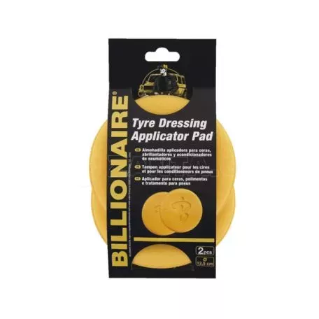 Σφουγγάρια Γυαλίσματος Billionaire Applicator Pad Κίτρινο 12,5cm BLN0540 2 Τεμάχια 