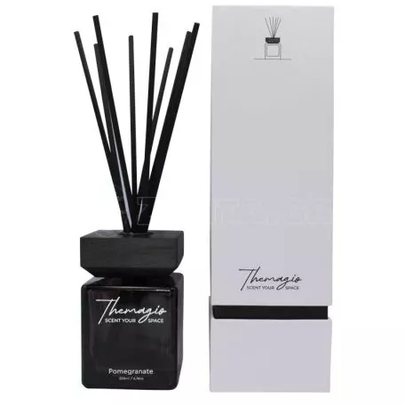 Αρωματικό Χώρου Σε Μαύρο Μπουκάλι Με Μαύρα Sticks 