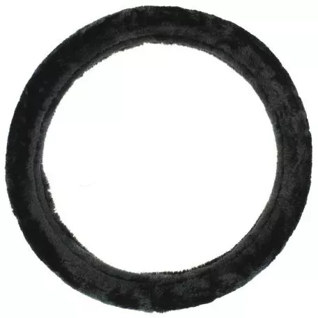 Κάλυμμα Tιμονιού Χνουδωτό Μαύρο Medium 37-39CM 2505091 