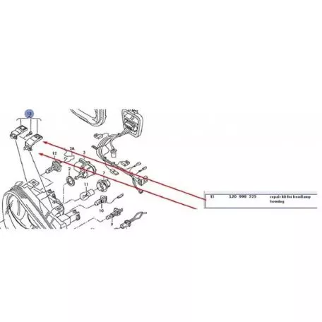Βάσεις Επισκευής Αριστερού Φαναριού Για VW Golf IV (4) 98-03 