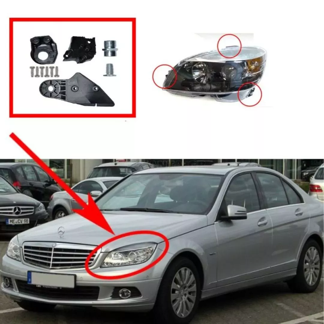 Βάσεις Επισκευής Αριστερού Φαναριού Για Mercedes-Benz C-Class W204 07-14