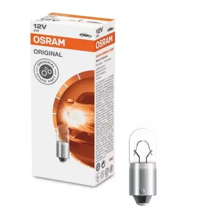 Λάμπα Αλογόνου BA9S 12V 2w Osram Original 3796 1 Τεμάχιο 