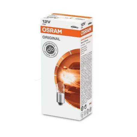 Λάμπα Αλογόνου BA9S 12V 2w Osram Original 3796 1 Τεμάχιο 