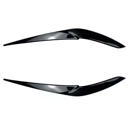 Φρυδάκια Μπροστινών Φαναριών Για Bmw X5 G05 & X6 G06 2018+ Βαμμένα Μάυρο Γυαλιστερό Χρώμα 2 Τεμάχια 