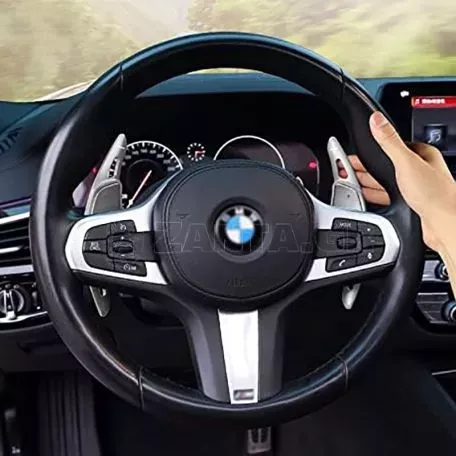 Paddles Shift Αλουμινίου Για BMW Series 5 G30/G31 2017- Ασημί 2 Τεμάχια 