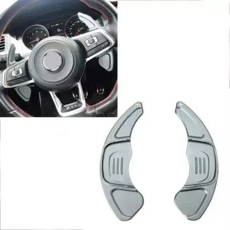 Paddles Shift Αλουμινίου Για VW Golf VII (7) 13-17 / VW Tiguan 17+ Ασημί 2 Τεμάχια 