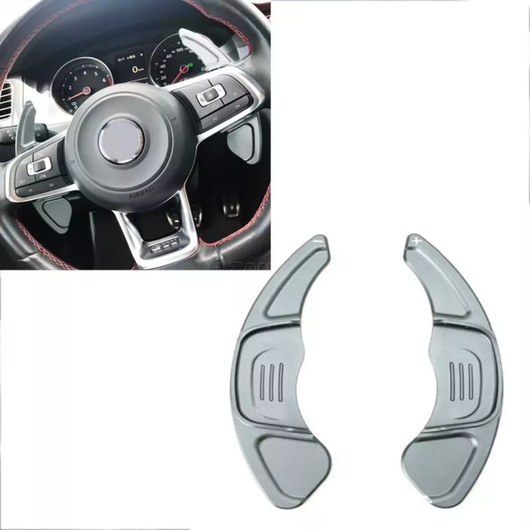 Paddles Shift Αλουμινίου Για VW Golf VII (7) 13-17 / VW Tiguan 17+ Ασημί 2 Τεμάχια