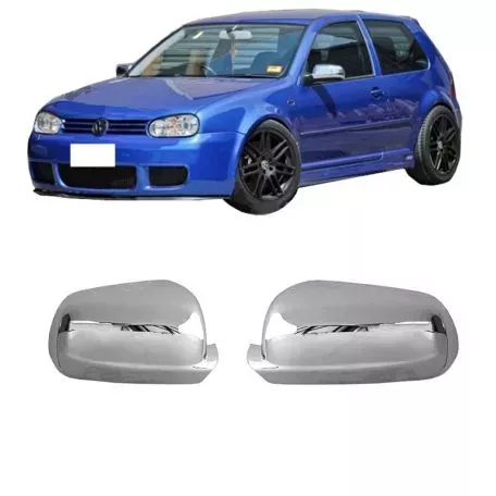 Καπάκια Καθρεφτών Για VW Golf IV (4) 98-04 , Bora 98-04 , Passat 3B 97-00 Μικρό - Μεγάλο Χρωμίου 2 Τεμάχια 