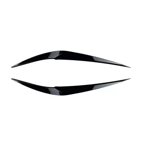 Φρυδάκια Μπροστινών Φαναριών Για Bmw X1 F48 2015-2019 Pre-LCI Βαμμένα Μάυρο Γυαλιστερό Χρώμα 2 Τεμάχια 