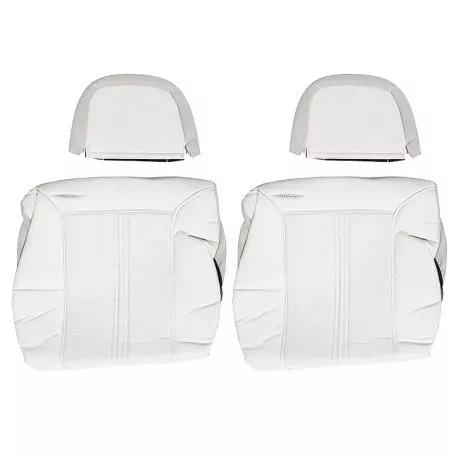 Ημικαλύμματα Μπροστινών Καθισμάτων "Bossi" PVC - Oxford Cold White - Λευκό Του Πάγου 5044-3 2 Τεμάχια 