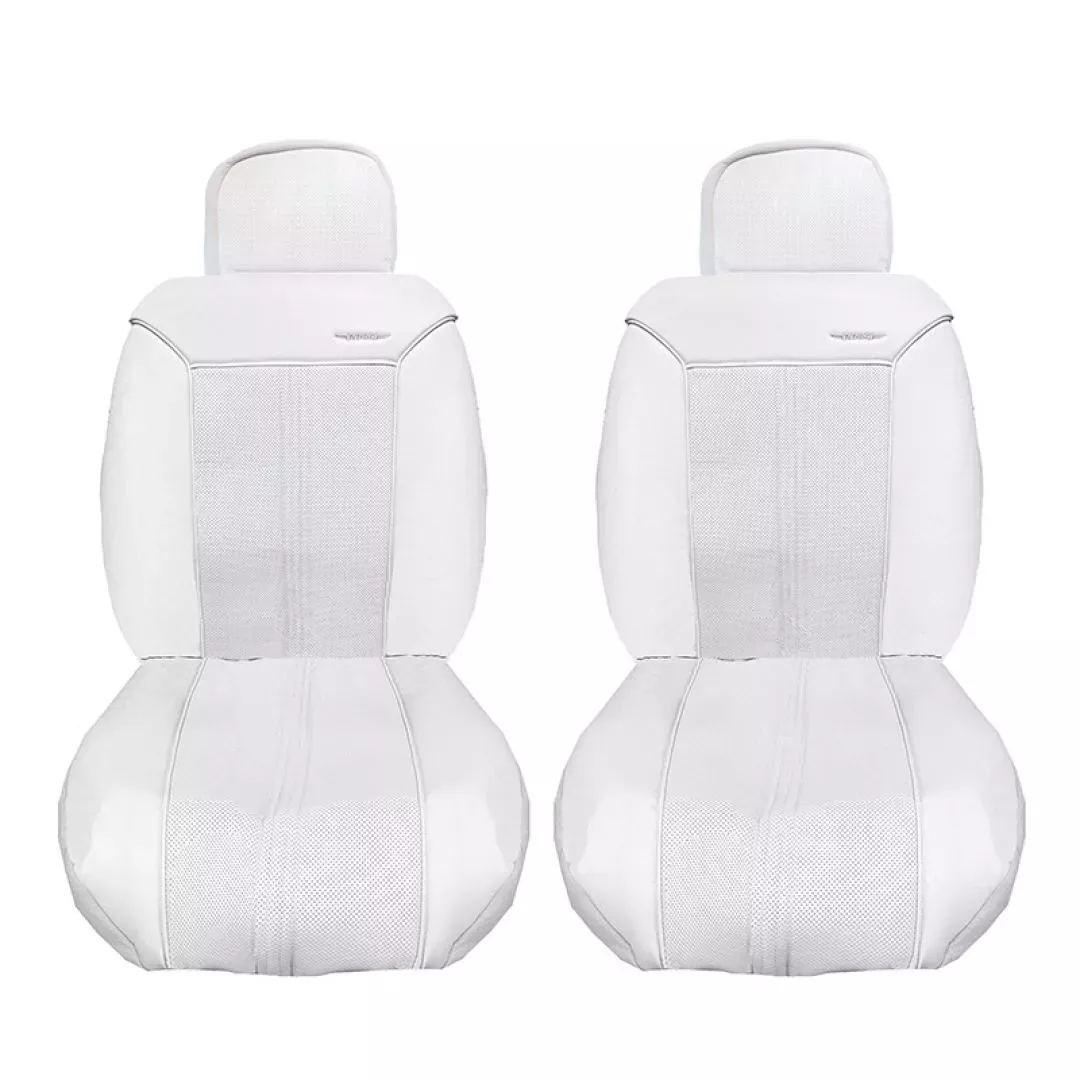 Ημικαλύμματα Μπροστινών Καθισμάτων "Bossi" PVC - Oxford Cold White - Λευκό Του Πάγου 5044-3 2 Τεμάχια