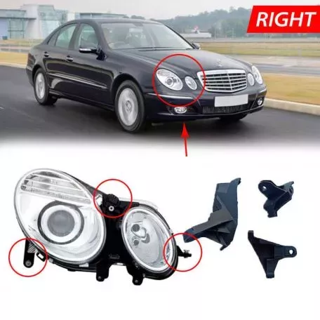 Βάσεις Επισκευής Δεξιού Φαναριού Για Mercedes-Benz E-Class W211 02-09 3 Τεμάχια 