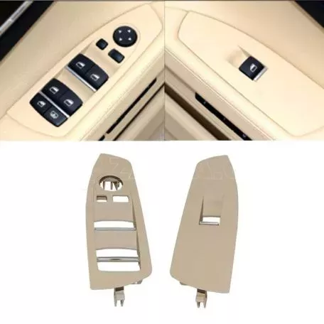 Πάνελ Διακοπτών Παραθύρων Για Bmw 7 F01 08-15 Εμπρός Αριστερά & Δεξιά Μπεζ 2 Τεμάχια 