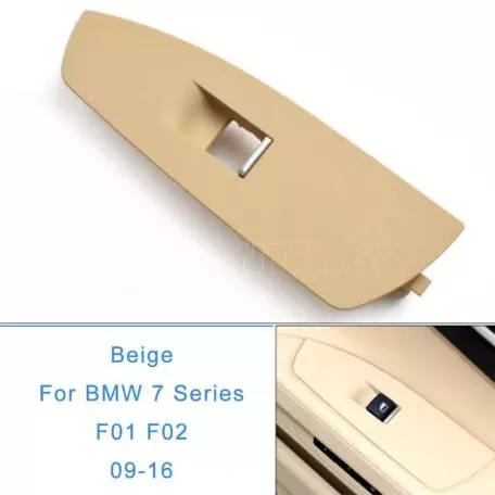 Πάνελ Διακοπτών Παραθύρων Για Bmw 7 F01 08-15 Εμπρός Αριστερά & Δεξιά Μπεζ 2 Τεμάχια 
