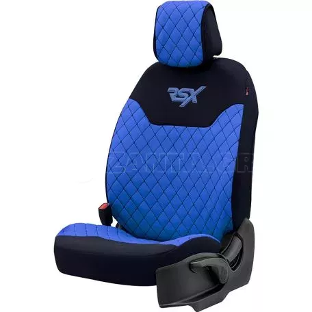 Ημικαλύμματα Μπροστινών Καθισμάτων Otom RSX Sport  Ύφασμα Κεντητό Καπιτονέ Μπλε / Μαύρο RSXL-105 2 Τεμάχια 
