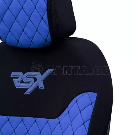 Ημικαλύμματα Μπροστινών Καθισμάτων Otom RSX Sport  Ύφασμα Κεντητό Καπιτονέ Μπλε / Μαύρο RSXL-105 2 Τεμάχια 