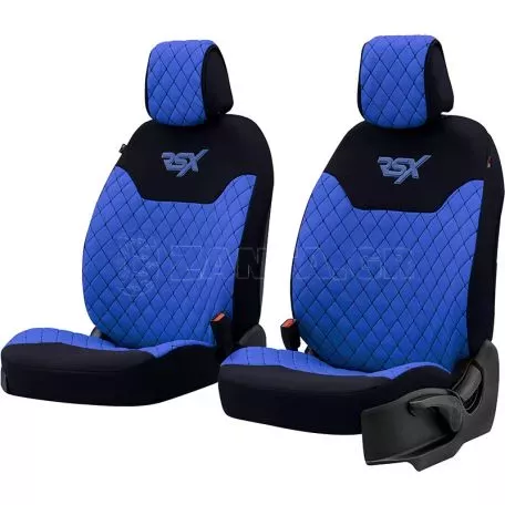 Ημικαλύμματα Μπροστινών Καθισμάτων Otom RSX Sport  Ύφασμα Κεντητό Καπιτονέ Μπλε / Μαύρο RSXL-105 2 Τεμάχια 