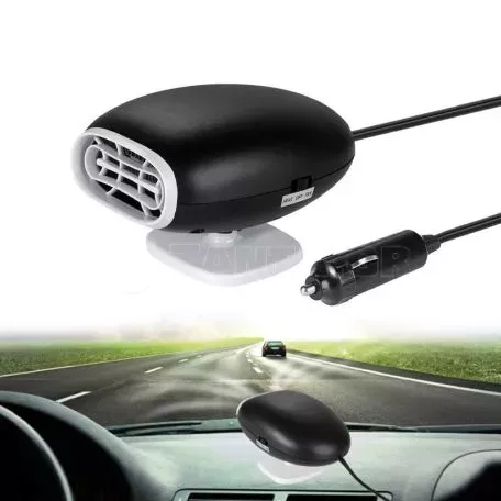 Αερόθερμο Αναπτήρα Αυτοκινήτου 12 Volt 150 Watt Μαύρο / Άσπρο Χρώμα 15270 