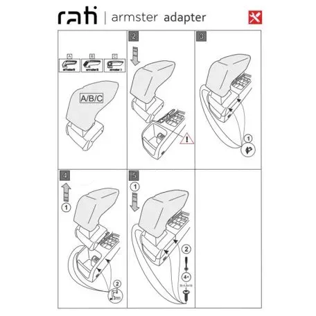 Βάση Τεμπέλη Ειδική Για Ford Focus 15-17 Armster Rati 1 Τεμάχιο 
