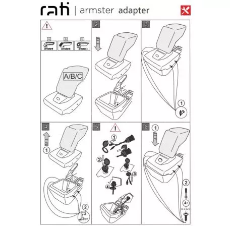 Βάση Τεμπέλη Ειδική Για Ford Focus 18+ (+Usb+Aux Extension Cable) Armster Rati 1 Τεμάχιο 