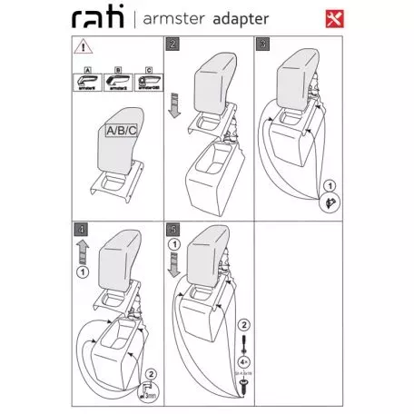 Βάση Τεμπέλη Ειδική Για Citroen C4 10-17 Armster Rati 1 Τεμάχιο 