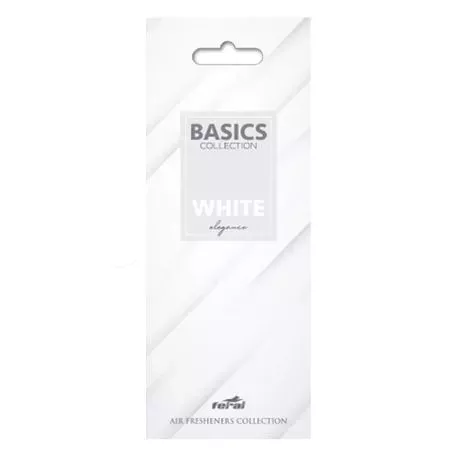 Αρωματικό Αυτοκινήτου Κρεμαστό Feral Basics Collection White Elegance 