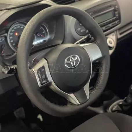 Κάλυμμα Τιμονιού Αυτοκινήτου Otom Stitching Δερματίνη Ραφτό Εξώγαζο Μαύρο Medium 37-39cm DK-201 