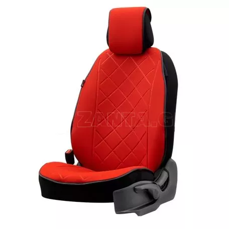 Πλατοκάθισμα Αυτοκινήτου Otom Active Pro Ύφασμα Lacoste Ανάγλυφο Καπιτονέ Κόκκινο ACTP-104 1 Τεμάχιο 