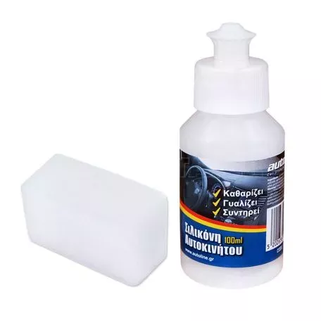 Σιλικόνη Για Ταμπλό Αυτοκινήτου 100ml Με Σφουγγάρι Σετ 2 Τεμάχια 