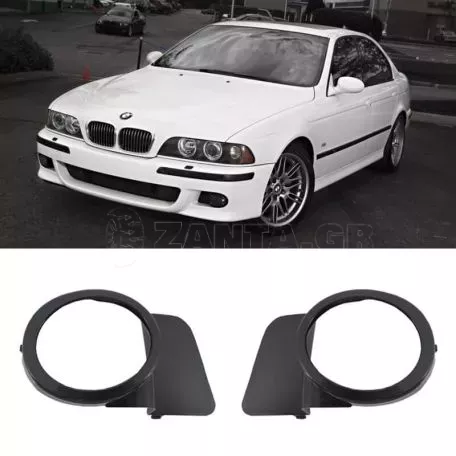 Καπάκια Προβολέα Εμπρός Πλαινά Για Bmw 5 E39 M5 M-Sport Design 95-03 Μαύρα Αριστερό & Δεξί 2 Τεμάχια 