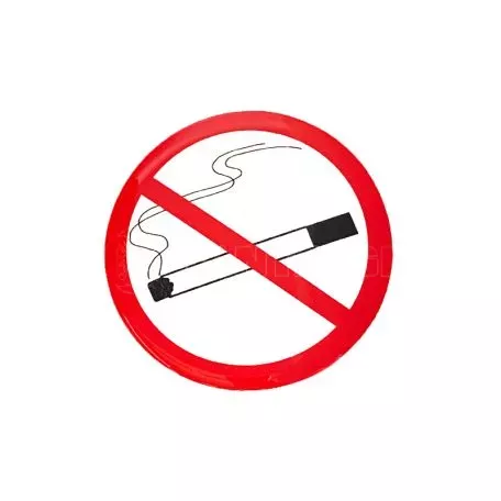 Αυτοκόλλητο Σήμα Αυτοκινήτου ΄΄No Smoking΄΄ 9cm Με Επικάλυψη Σμάλτου 1 Τεμάχιο 