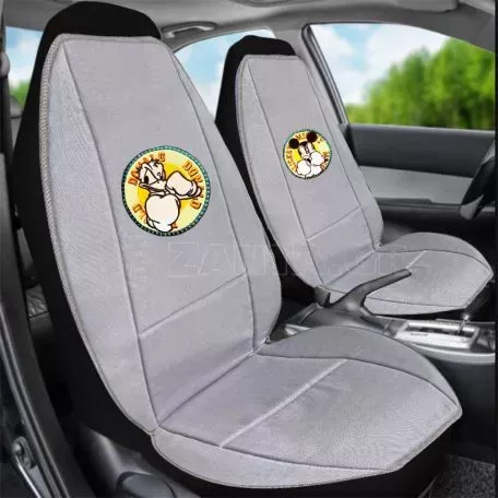 Πλατοκαθίσματα Διπλής Όψης Καραβόπανο Disney Mickey Mouse / Donald Duck Μπλε / Γκρι 2 Τεμάχια 