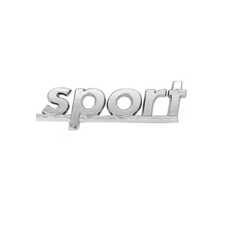 Αυτοκόλλητo Χρωμίου 3D ''Sport'' 11cm x 2.5cm 1 Τεμάχιο 