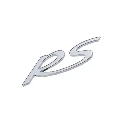 Αυτοκόλλητo Χρωμίου 3D ''RS'' 11cm x 4.5cm 1 Τεμάχιο 