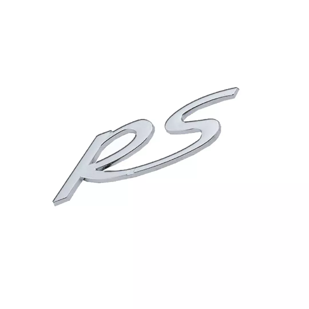 Αυτοκόλλητo Χρωμίου 3D ''RS'' 11cm x 4.5cm 1 Τεμάχιο