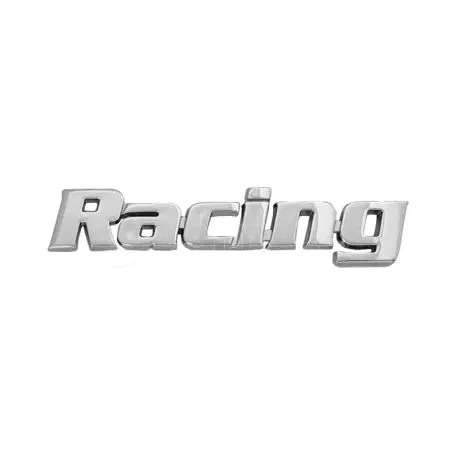 Αυτοκόλλητo Χρωμίου 3D ''Racing'' 10.2cm x 2cm 1 Τεμάχιο 